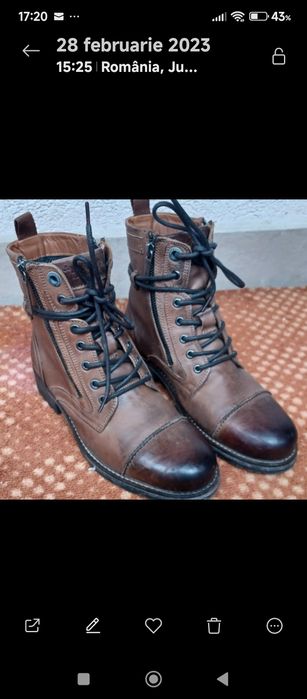 Ghete din piele naturala