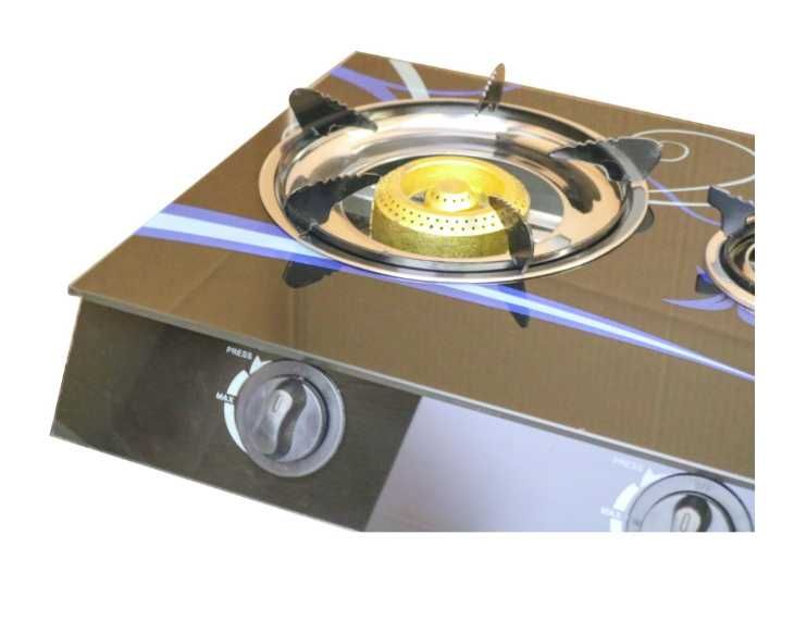 Aragaz 3 Ochiuri, Panou Sticla, Plita Gaz Butelie, Piezo-Electric