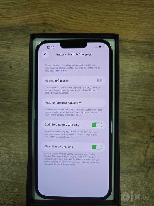 iPhone 13 Pro Max Green 128GB 95% | Nasiya bor