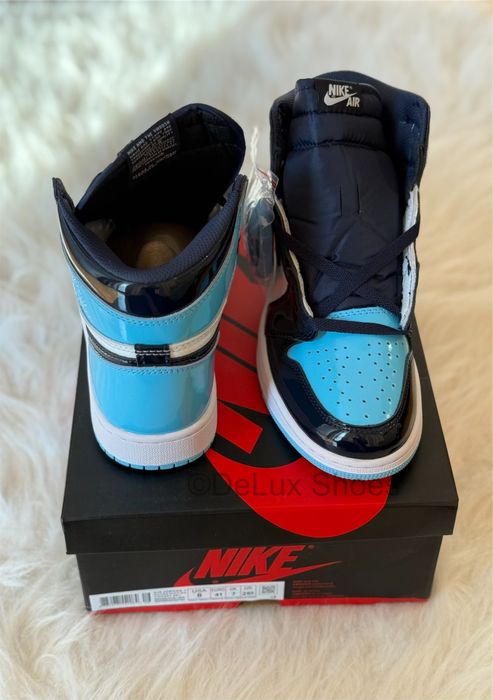 Air Jordan 1 Retro UNC Patent Full Box Verificare Colet