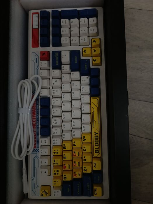 Клавиатура A4Tech Bloody B950 синий