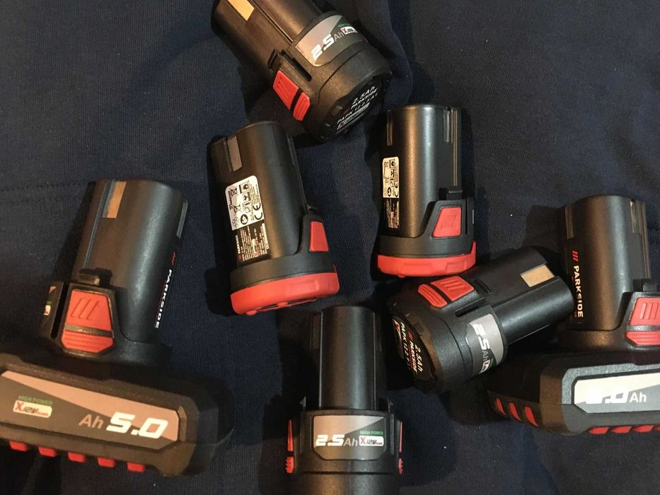 Baterie baterii 12v parkside 2ah 2.5 ah 4 ah 5ah