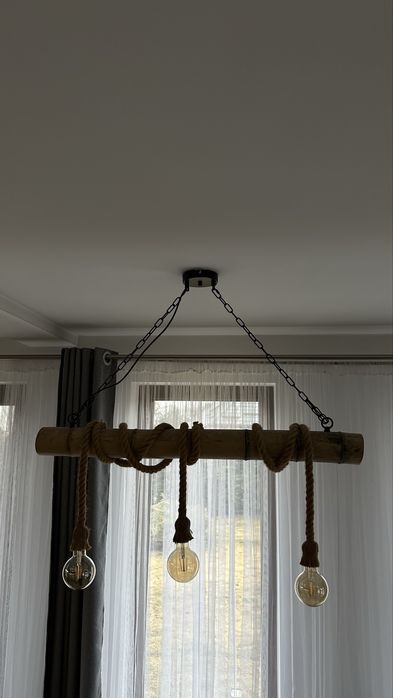 Lustra bambus cu 3 becuri !