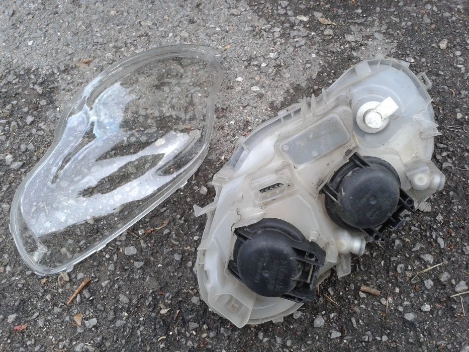 Десен фар за Smart Coupe, двусекционен, ударен