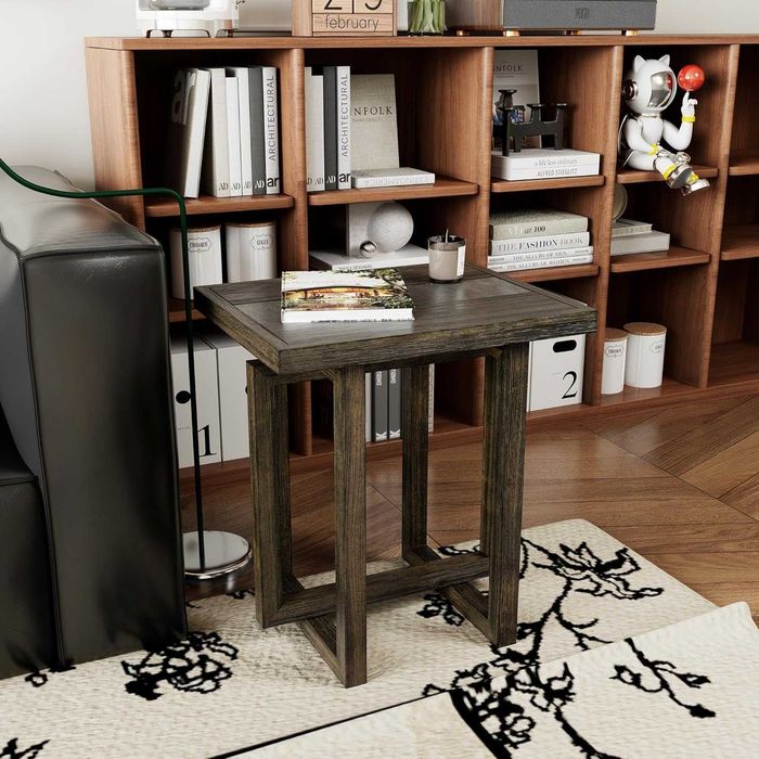 ПРОМОЦИЯ Холна маса от тополова дървесина и синтерован камък–CJZ-2319