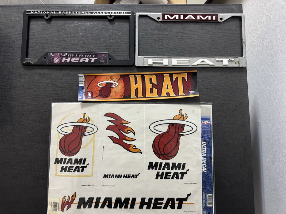 NBA Miami Heat Set Cadou Fan, autocolante , rame placuta inmatriculare