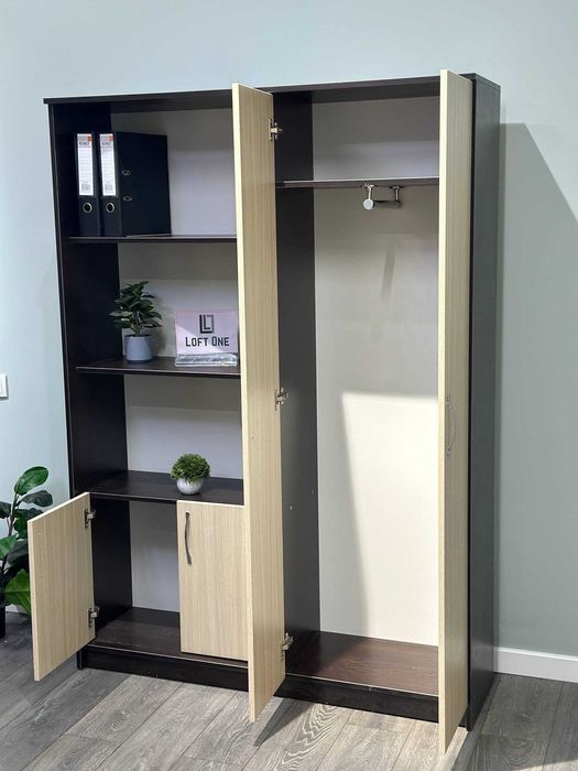 Шкаф офисный, шкаф для документов, шкаф гардероб, вешалка, полки