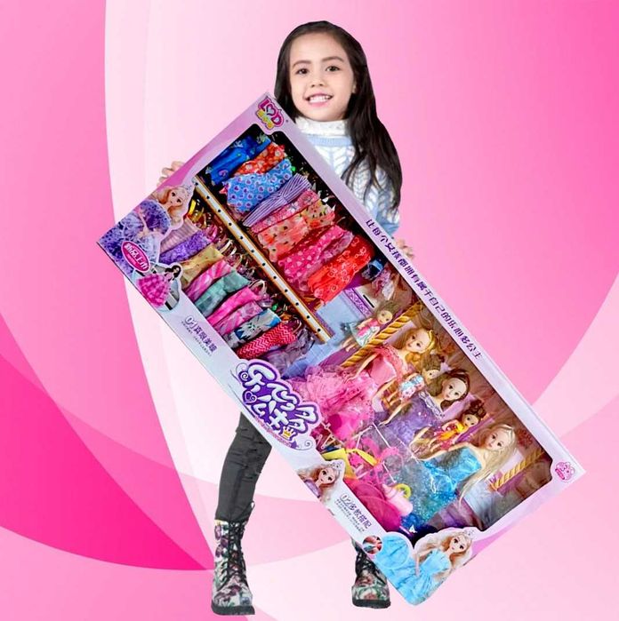 Большая коробка кукол для девочек