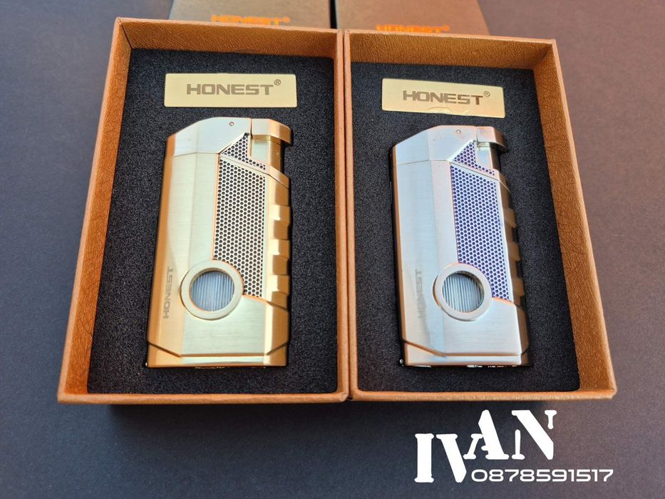 Запалка за пури Honest-троен джет (два цвята)