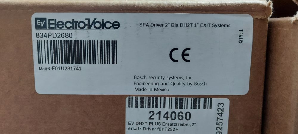 Продам 2 драйвера Electro-Voice DH 2T-8