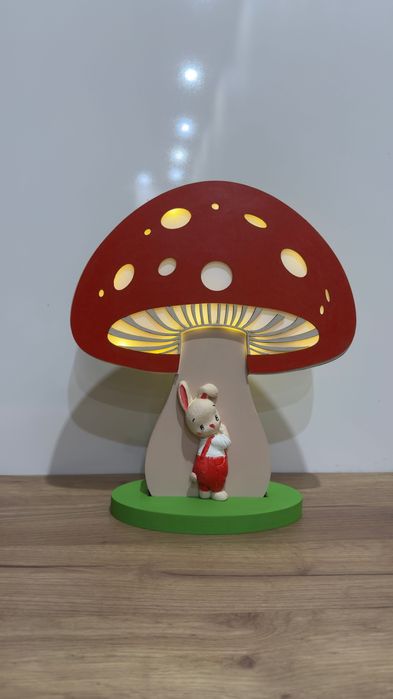 Детска лампа “Гъбка с малко зайче”