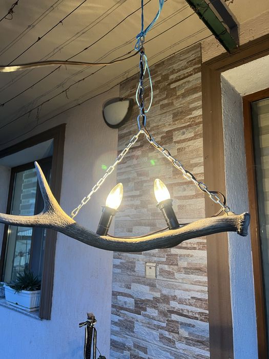 Лампа/Полилей от еленови рога