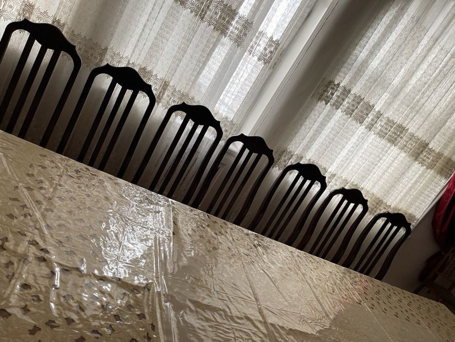 18 ta stul donasi 150 mingdan, stoliyam bor