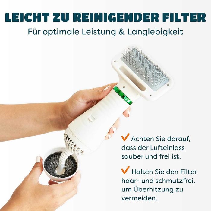 KUUBIA Сешоар за кучета 2 в 1 с четка