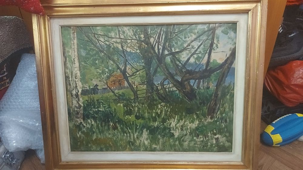 Vând tablou semnat dimensiuni pe spate .