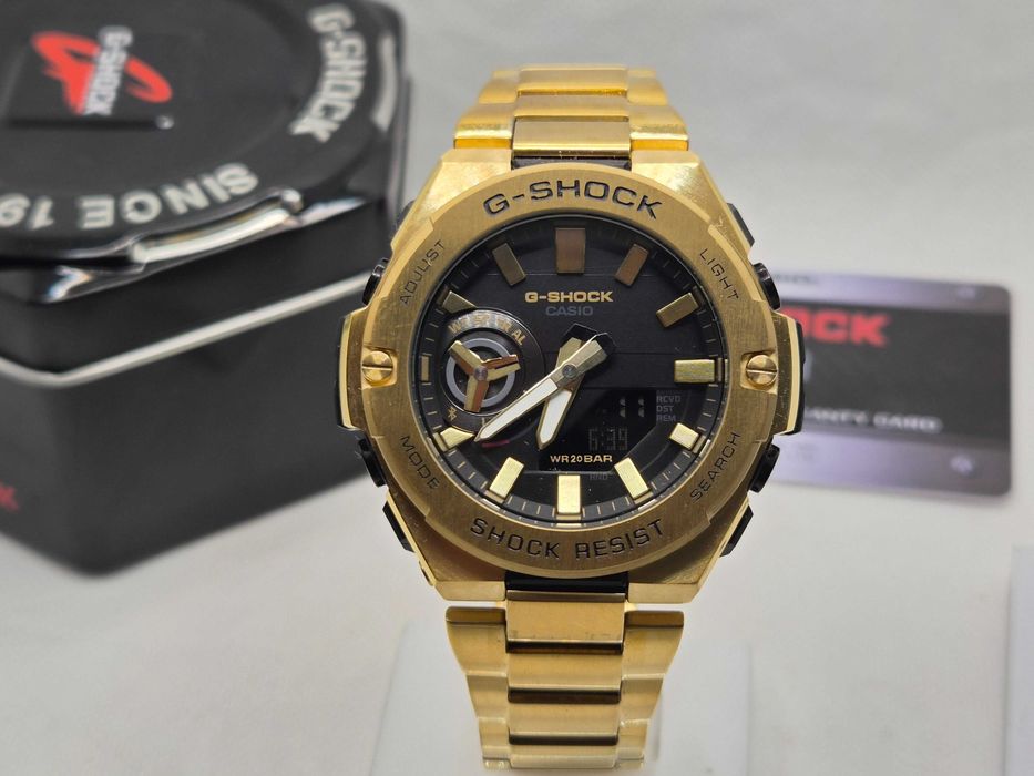 Ceas Sport Barbati Casio g shock GST B500D-1AER full metal gold  , Nou.Garantie 2ani