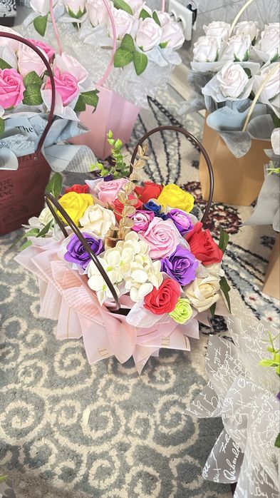 Мыльные розы букет