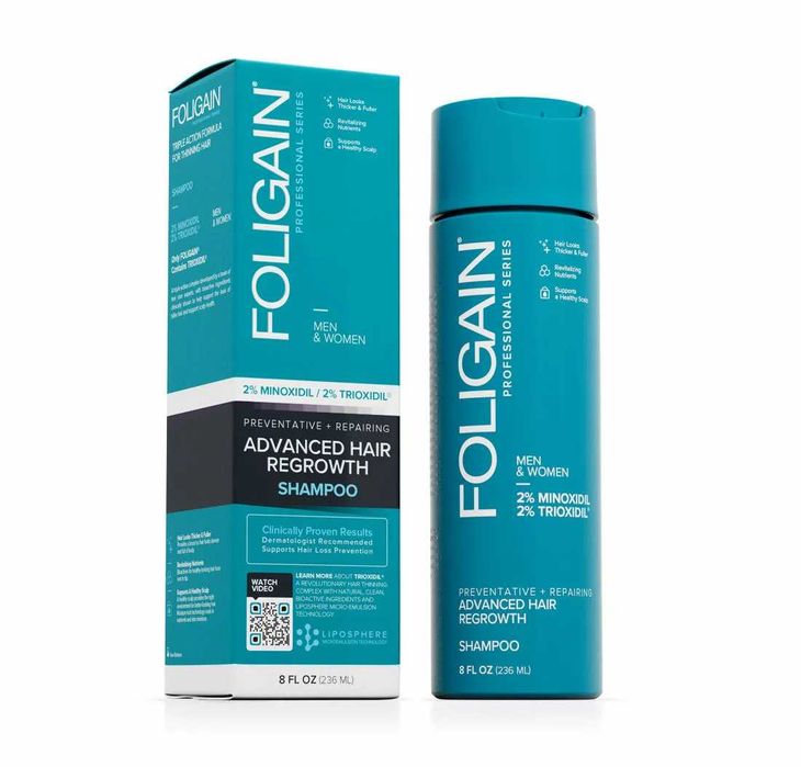 FOLIGAIN Sampon pentru regenerarea parului cu 2% Minoxidil, 236 ml