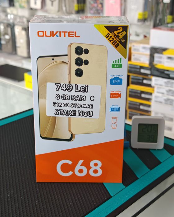 Oukitel C68, 8/512 GB, Sigilat, Garanție