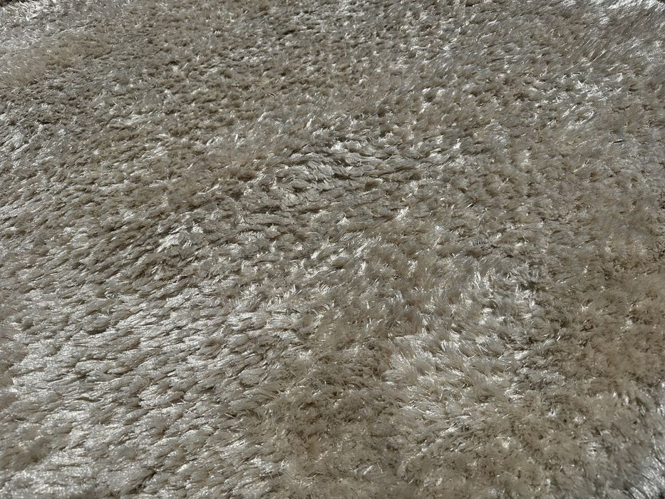 Covor mare + mic alb bej