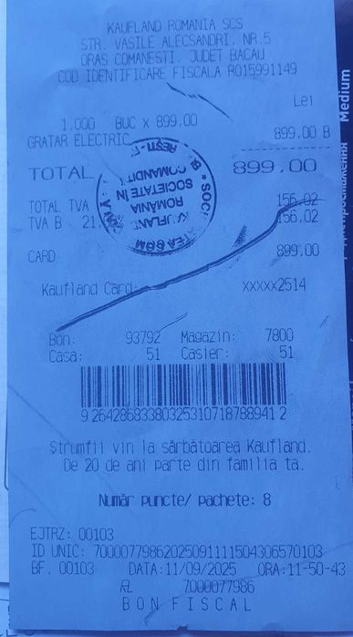 Grătar Tefal - Nou în garanție