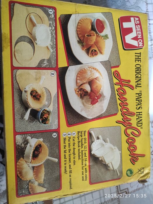 Продам прибор для изготовления чебурек, пельменей .