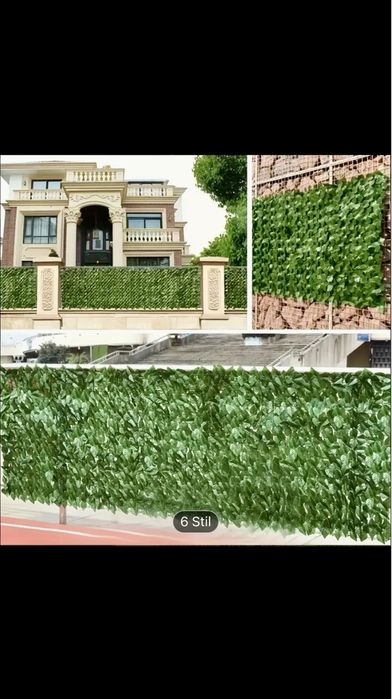 Panou / Gard cu frunze artificiale floral balcon terasa