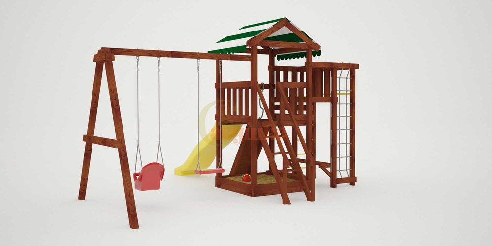 Детская площадка Савушка Мастер 3 (Махагон)