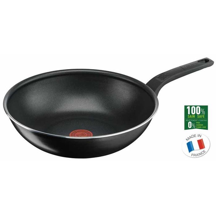 Wok TEFAL Simply Clean B5671953 28cm tigaie aluminiu nou Sigilat