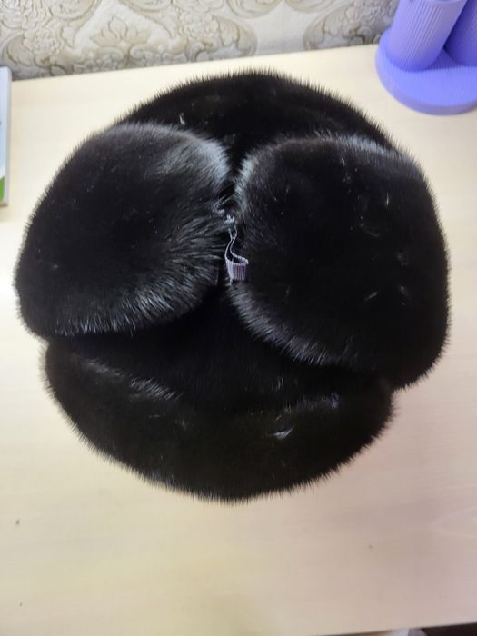 Шапка ушанка норковая, мужская