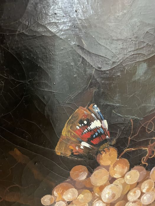 Tablou Vechi Natura morta cu fructe , Semnat