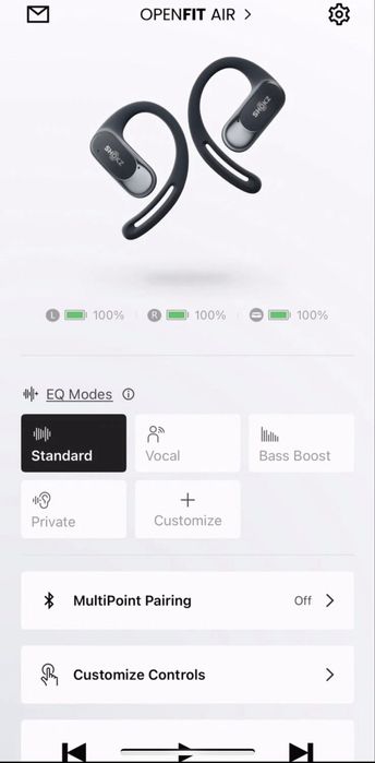 Наушники Shokz OpenFit Air для бега