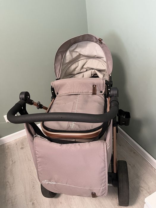 Комбинирана бебешка количка Chipolino - Хавана, златисто бежова