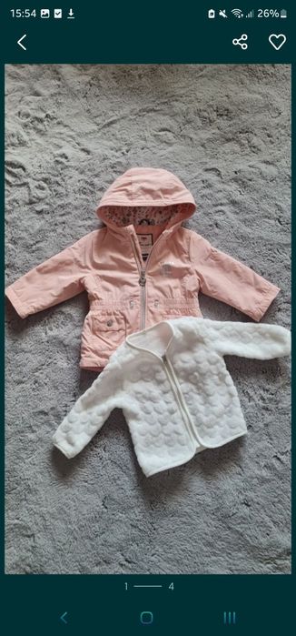 Lot geci/veste primavara/toamna/ iarna, 5 bucati, masuri 74-80