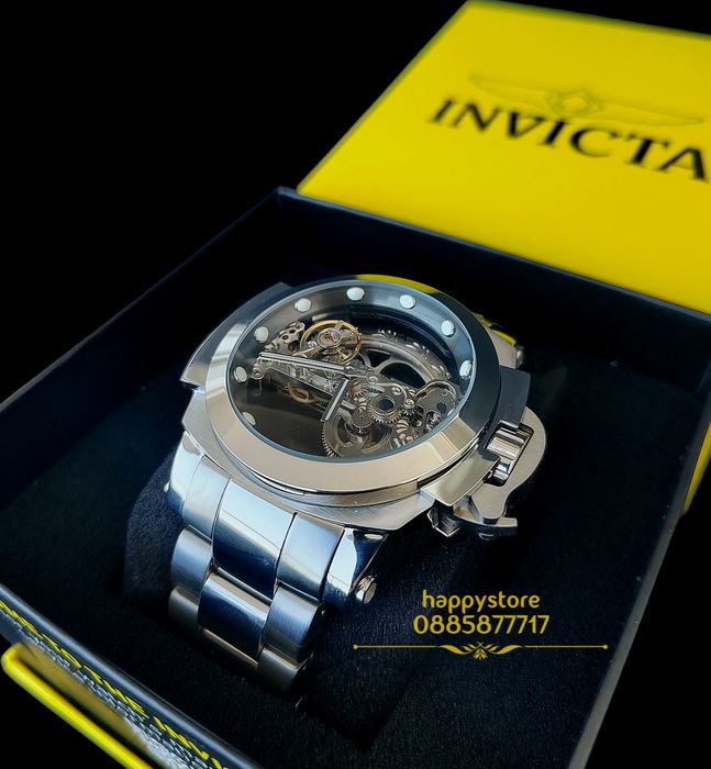 часовник INVICTA Coalition Forces Silver Skeleton Full metal automatic