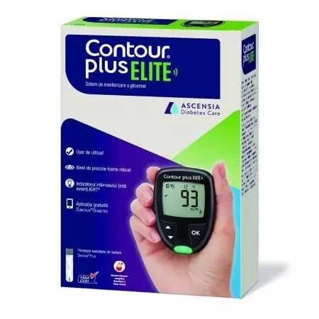 Aparat de glicemie Contour Plus Elite  , NOU , Bayer