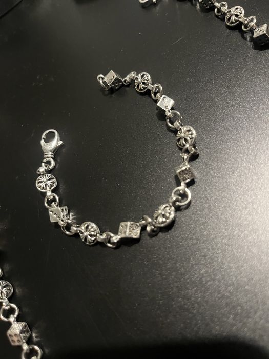 Bratara Chrome Hearts Silver Dice