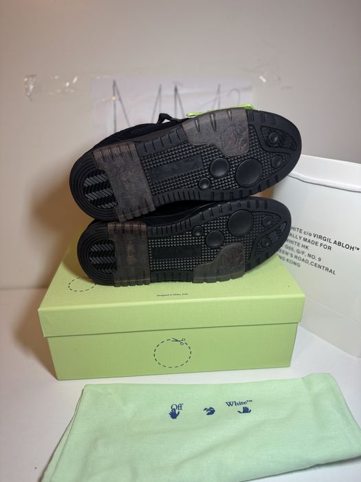 Adidasi/Sneakers Off-White Out of Office 'Black Green