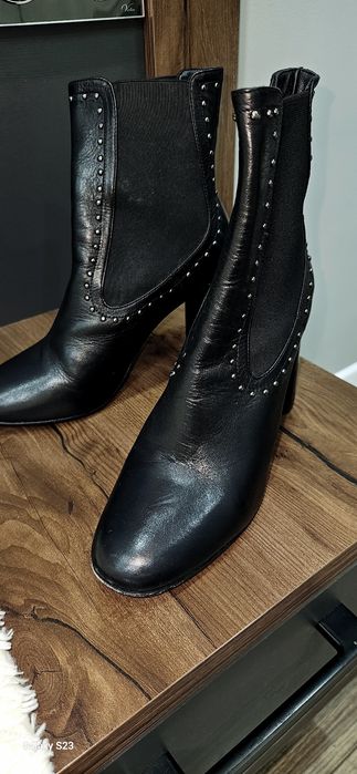 кожаные батильоны полусапожки