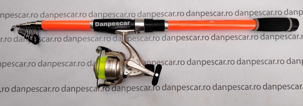 Set 4 Lansete Telescopice 3m+4 Mulinete Diamant LC540 si fir