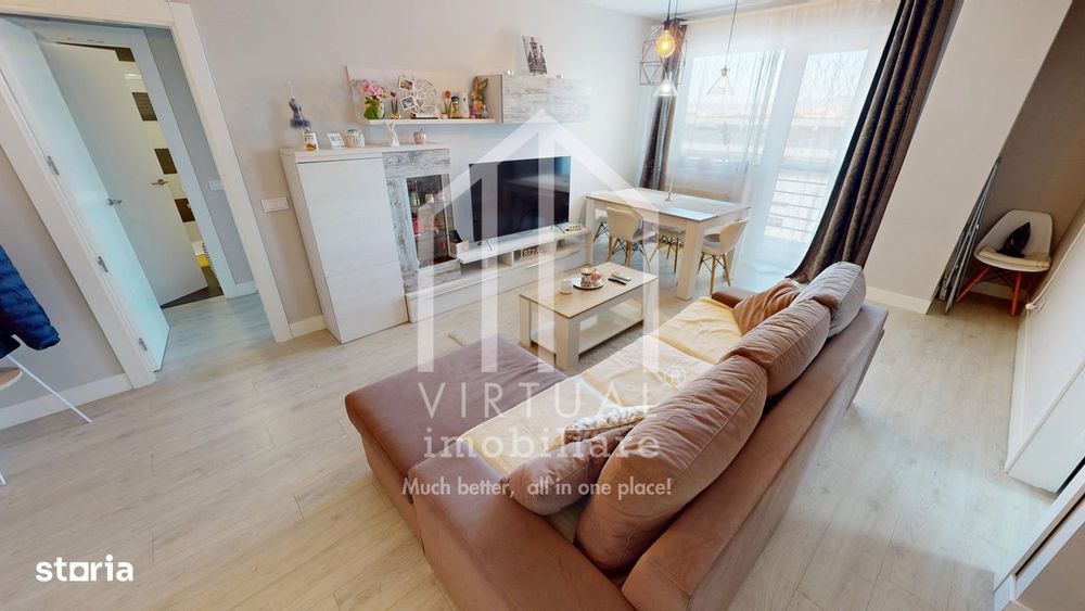 Apartament de vanzare in Sibiu, 77 mp, mobilat si utilat, cartier Alma