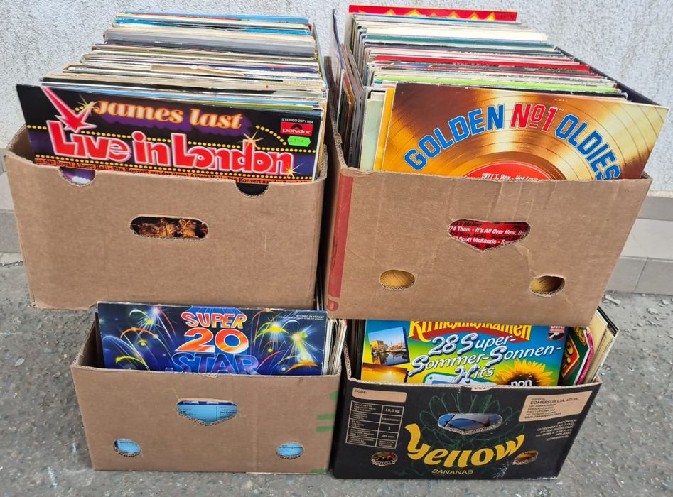 Vând 200LP Discuri Vinil colectia muzica usoara mixta straina