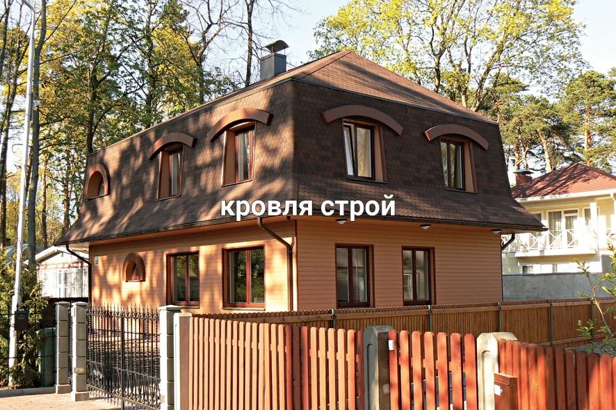 Кровля крыши (мягкая гибкая черепица)