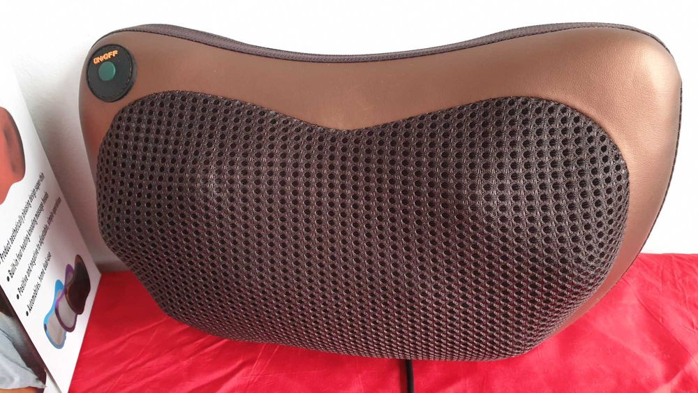 Намален от38лв-Шиацу масаж 8 глави, Възглавница масажор за кола