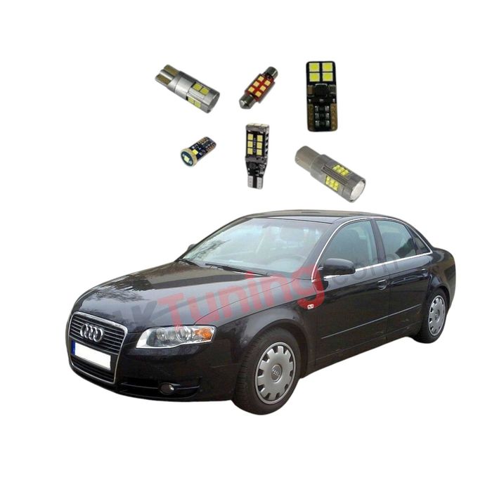Pachet becuri led leduri pt iluminare interior Audi A4 B7