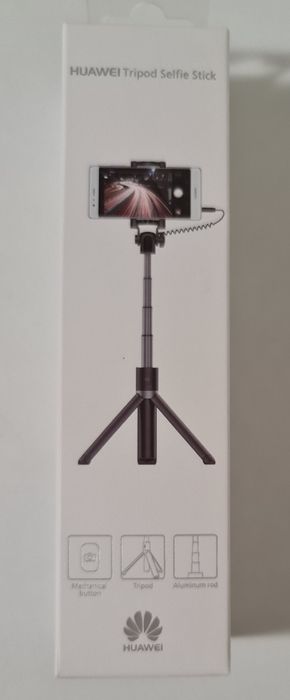 Selfie stick Huawei cu tripod, conectivitate cu jack