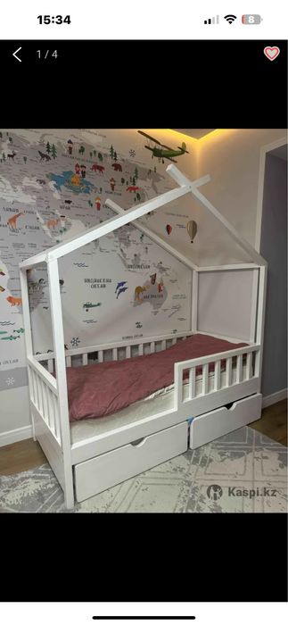 Детская кровать из сосны