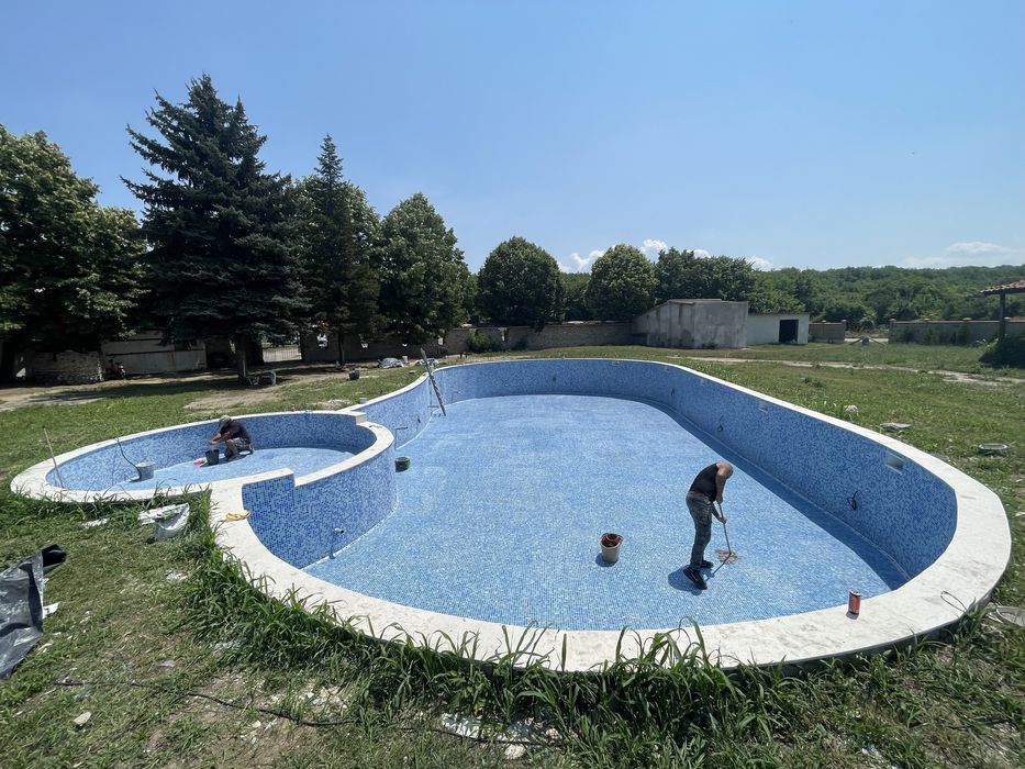 Басейни Почистване  префугиране с Епоксидна Фуга поправка