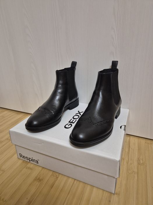 Ghete GEOX Jodhpur D Jaylon 2, negre