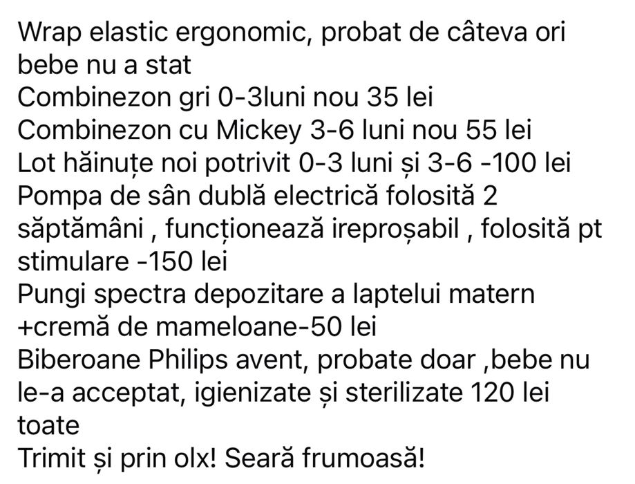 Lucuri pt mama si bebe